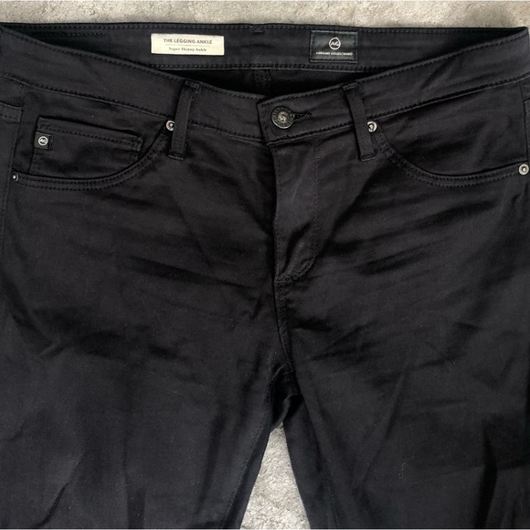 Ag adriano goldschmied ankle super skinny ankle black size 28 pants - Picture 8 of 9